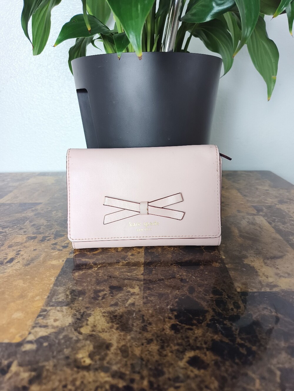 Kate Spade Pink Bow Compact Wallet